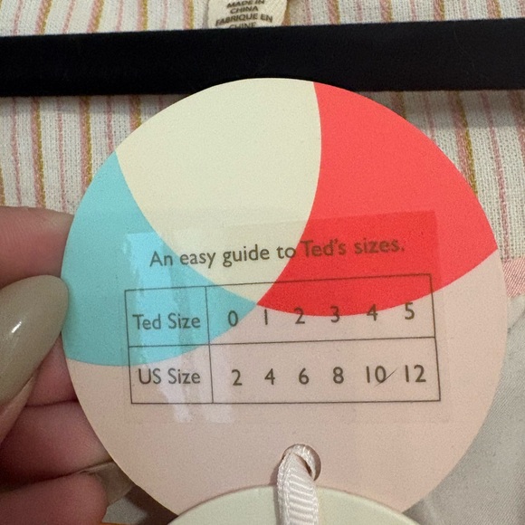 TED BAKER ALTAA COLOUR BY NUMBERS STRIPE COTTON BLAZER IN IVORY - Picture 11 of 13